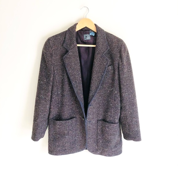 Tweedy square cut wool blazer - Picture 8 of 16
